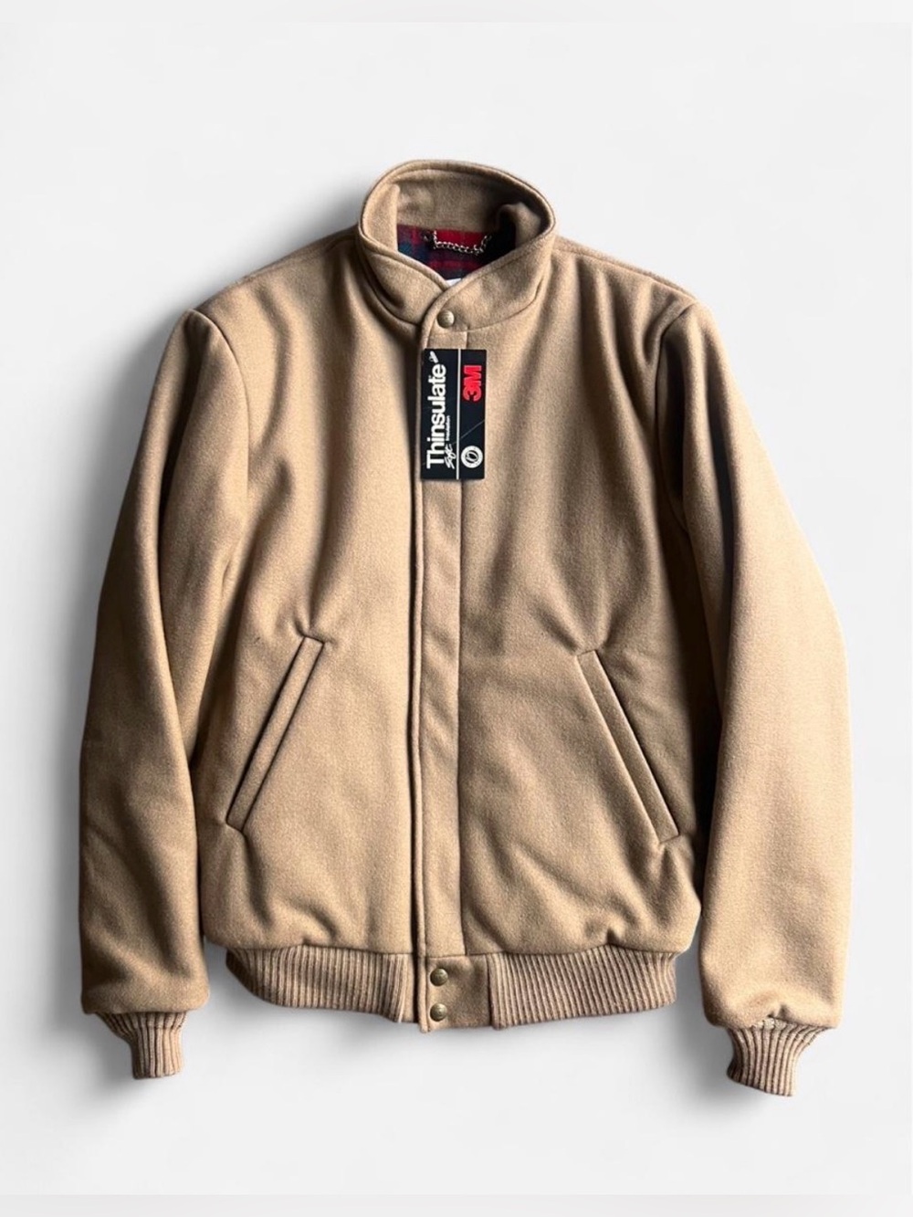 Vintage 80’s L.L. Bean Wool Harrington Bomber Jacket men’s M w/original tags!
